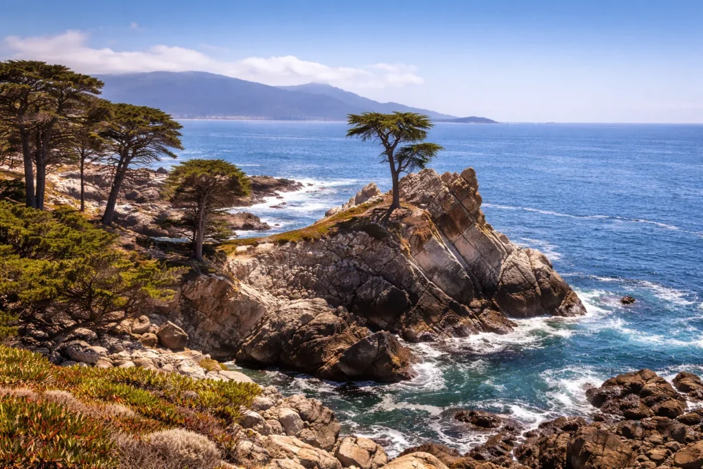 17-Mile Drive in Monterey with rocky coastline, ocean views, and cypress trees – top 5 places to visit in Monterey