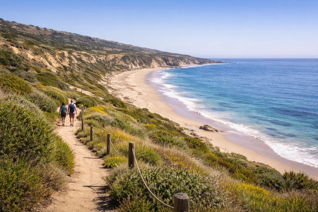 Top 5 places to visit in Laguna Beach Crystal Cove State Park near Laguna Beach with coastal bluffs and ocean views