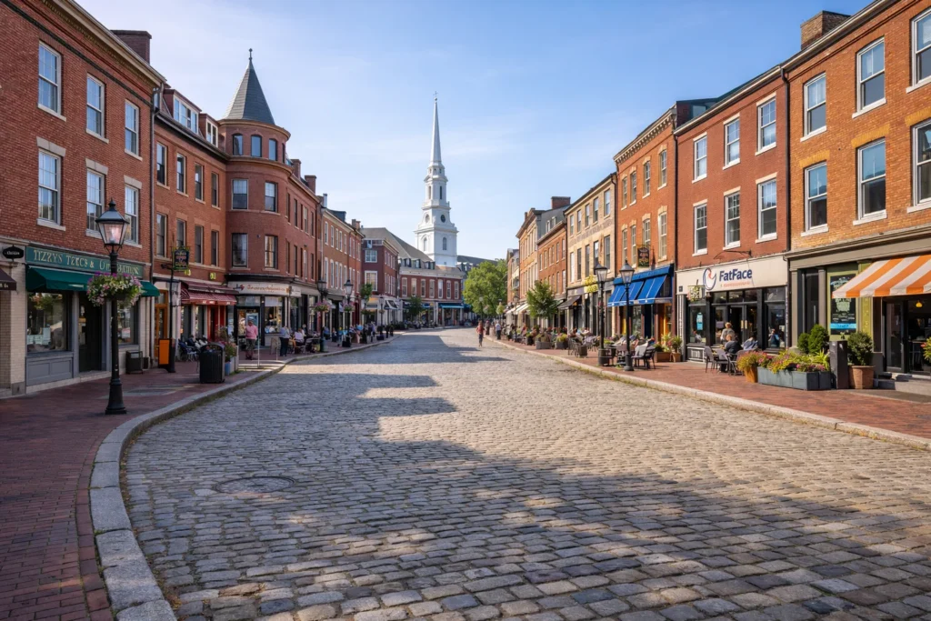 Top 5 places to visit in Portsmouth – Market Square historic downtown area