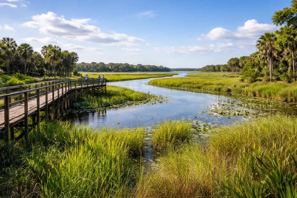 Myakka River State Park wetlands and river views, one of the top 5 places to visit in Sarasota, Florida