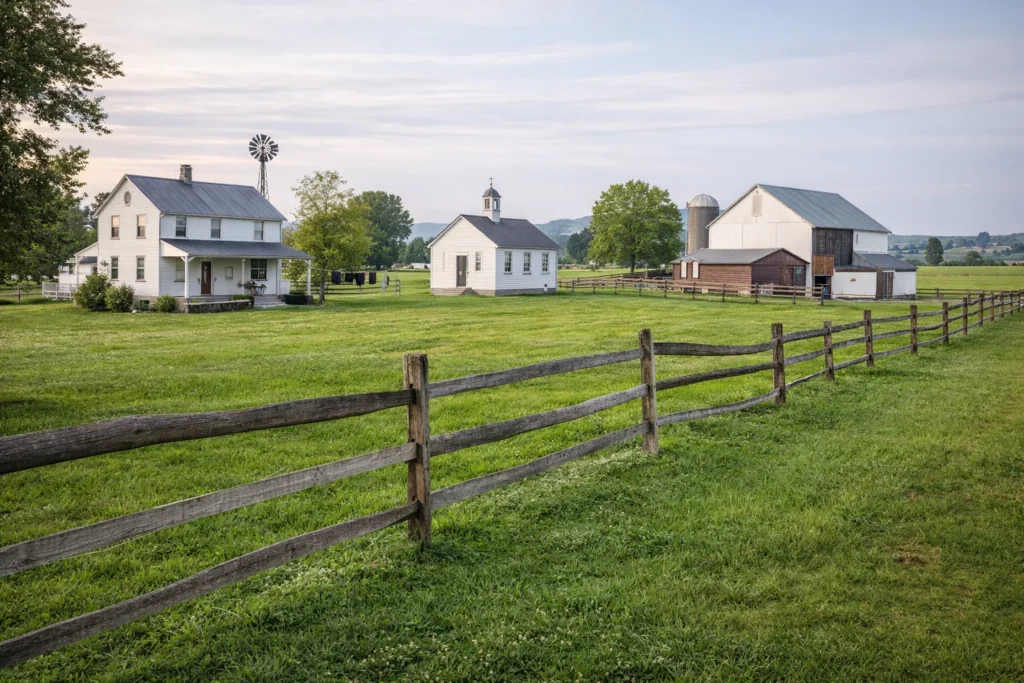 The Amish Village in Lancaster County Pennsylvania