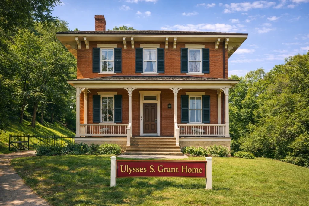 Ulysses S. Grant Home in Galena Illinois historic brick house and presidential landmark