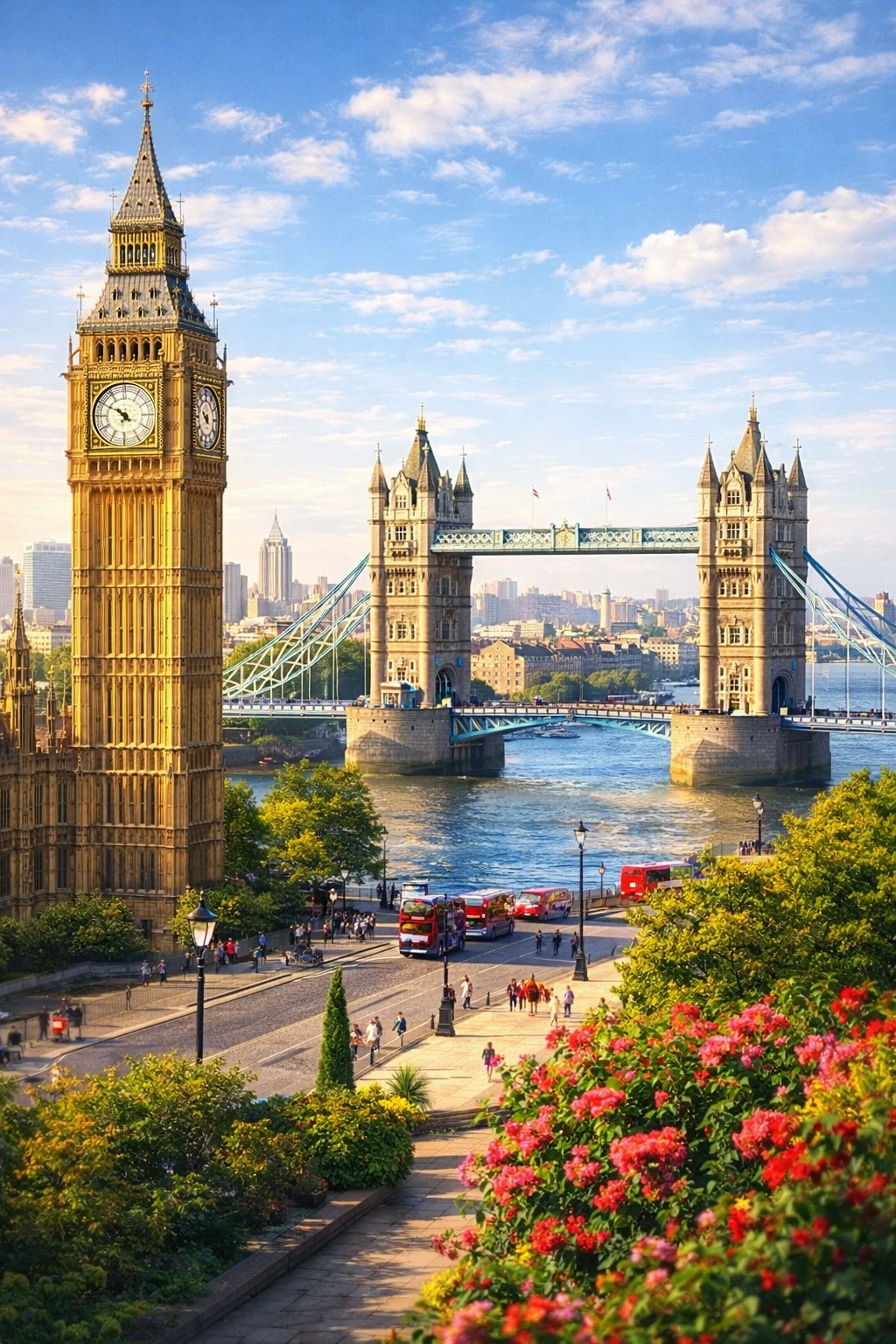 United Kingdom city travel guide featuring iconic London landmarks
