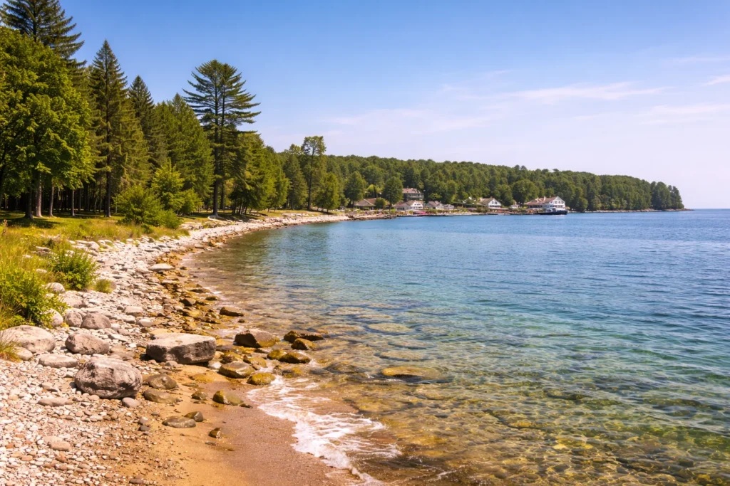 Top 5 places to visit in Door County – Washington Island quiet shoreline and lake views