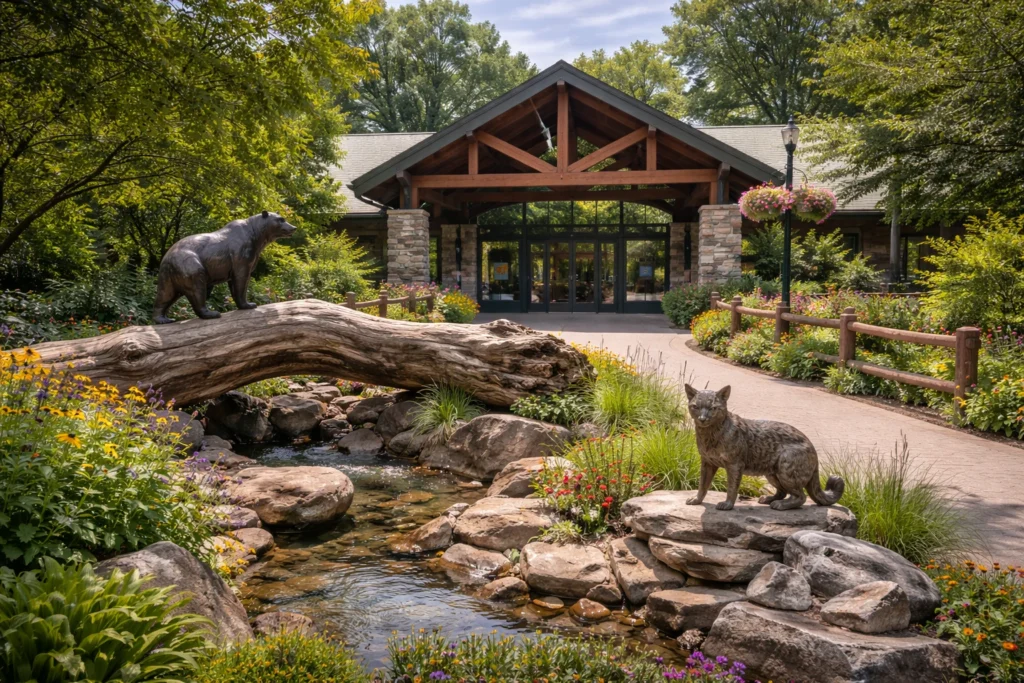ZooAmerica North American Wildlife Park entrance in Hershey Pennsylvania