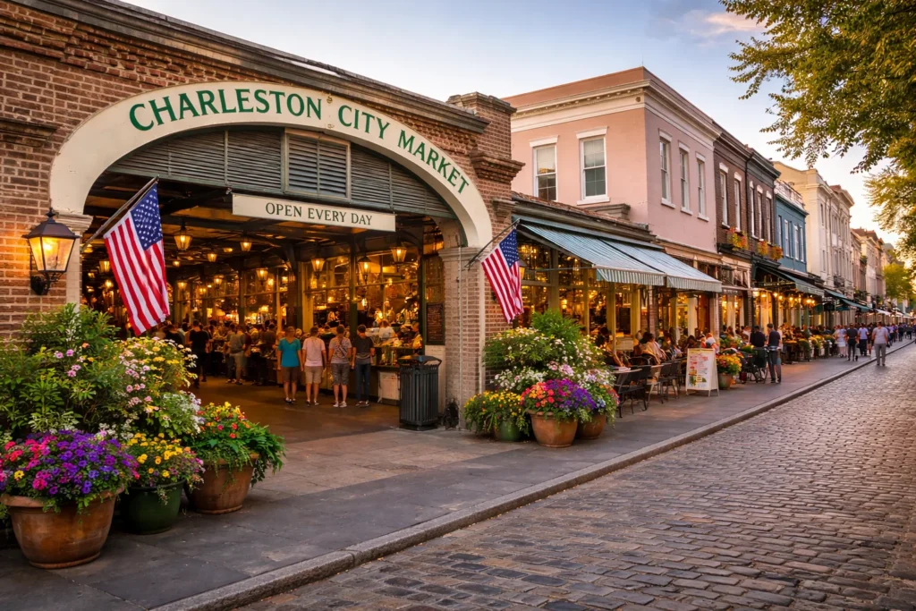Charleston City Market in the historic market district – top 5 places to visit in Charleston