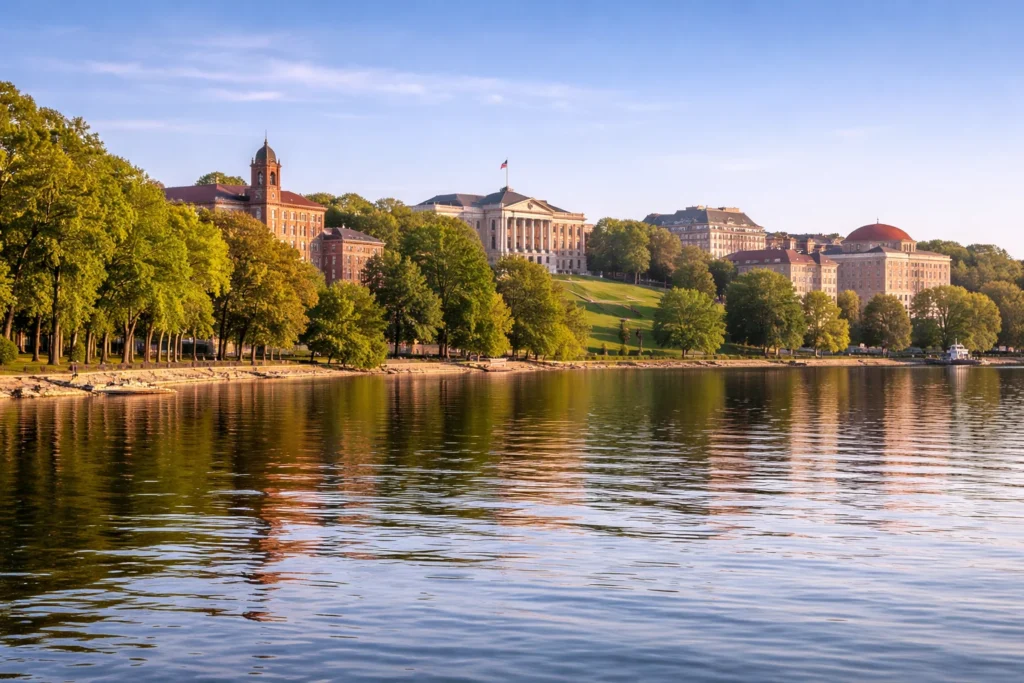 University of Wisconsin–Madison campus with Lake Mendota and historic buildings – top 5 places to visit in Madison